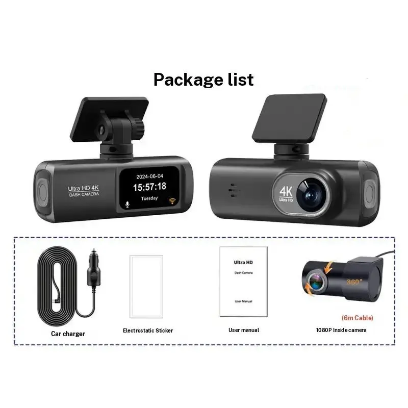 4K Front + Car Interior + WiFi