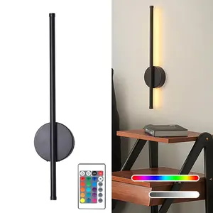 Bluetooth-compatible Iron Art Wall Lamp, Easy Install LED Wall Light, Rechargeable RGB 16 Colors, Remote Control, Adjustable Lighting