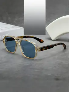 New Fashion Square Frame Sports Sunglasses for Men, Driver Glasses, Outdoor Driving UV Protection Eyewear, Cross-Border Bulk Buy