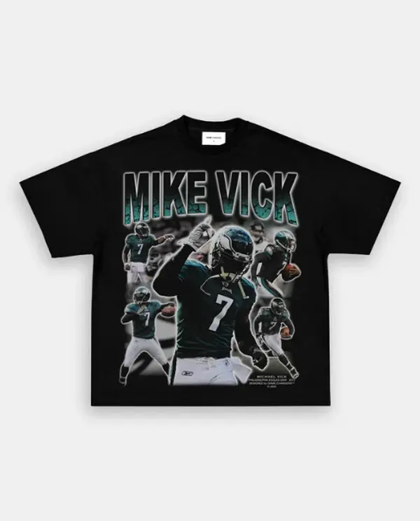 MIKE VICK EAGLES TEE ,Retro Football Shirt ,Football Shirt Christmas Gift Unisex, Football 90s Vintage Fan Gift,football American Graphic Vintage, Gift For women And Man Unisex T-shirt