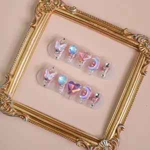 【FINAL SALE!】Miss Sweetie High Quality PressOn Nails Manicure Nail Art Nail Care Nail Polish Durable Salon Durable Salon Cutics Cosmetic