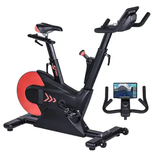 GAOMON Stationary Exercise Bike for Home, Indoor Cycling Bike with Smart Knob, Heavy Flywheel, Adjustable Magnetic Resistance, Low Noise Workout Bike with LCD Display and App, Upgraded Comfortable Seat