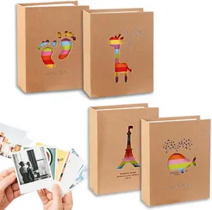 Photo Album Set of 6 Large Size Craft Album for Baby and Children Growth Records Holds 200 Sheets per Book Pocket Type Memory Keeper