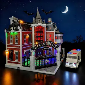 Kit Compatible with Lego Arkham Asylum, Lighting Kit for Lego 76300 Building Blocks Model, NOT Included The Model Set