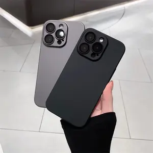 Compatible with iPhone 15/14/13/12/11 phone case 6.1, ultra-thin liquid silicone full coverage soft gel rubber with lanyard phone case, scratch proof and shockproof protective sleeve 6.1 inch, black with lanyard