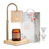 Gold Crystal Cylinder - Height Adjustable