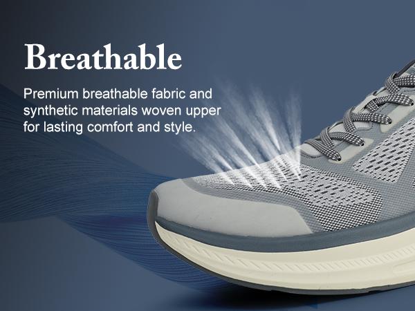 Hawkwell Plus Men's Plus Size Wide Toe Box Trendy Casual Athletic Sports Running Shoes Walking Sneakers