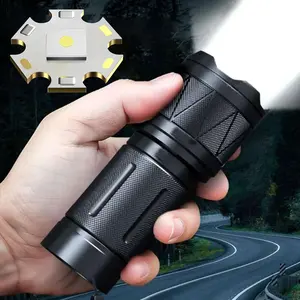 High Power Rechargeable Flashlight, Waterproof Portable Flashlight, Aluminum Alloy High Quality Flashlight for Outdoor Camping, Hiking