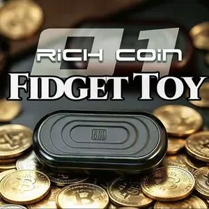The rich coin slider stress relief fidget toy by Mr GAO studio