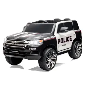 GARVEE 12V Electric Police Car for Kids with Dual 45W Motors, Reliable Spring Suspension, Realistic Design, LED Lights, and Ride-On Features for an Exciting Driving Experience