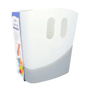 Stand Up Bath Toy Storage Organizer with Removable Drying Bin, Freestanding Bath Toy Caddy & Scoop for Toddlers and Baby, Quick Dry Draining Design, Gray