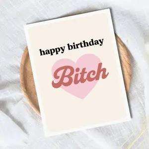 BIRTHDAY CARD - Happy Birthday Bestie Heart Card