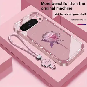 Suitable for [Google Pixel 10 Pro] Brand new premium phone case, Free four-leaf clover lanyard，drop-proof and fingerprint-resistant，simple and elegant design，multiple colors available YM99