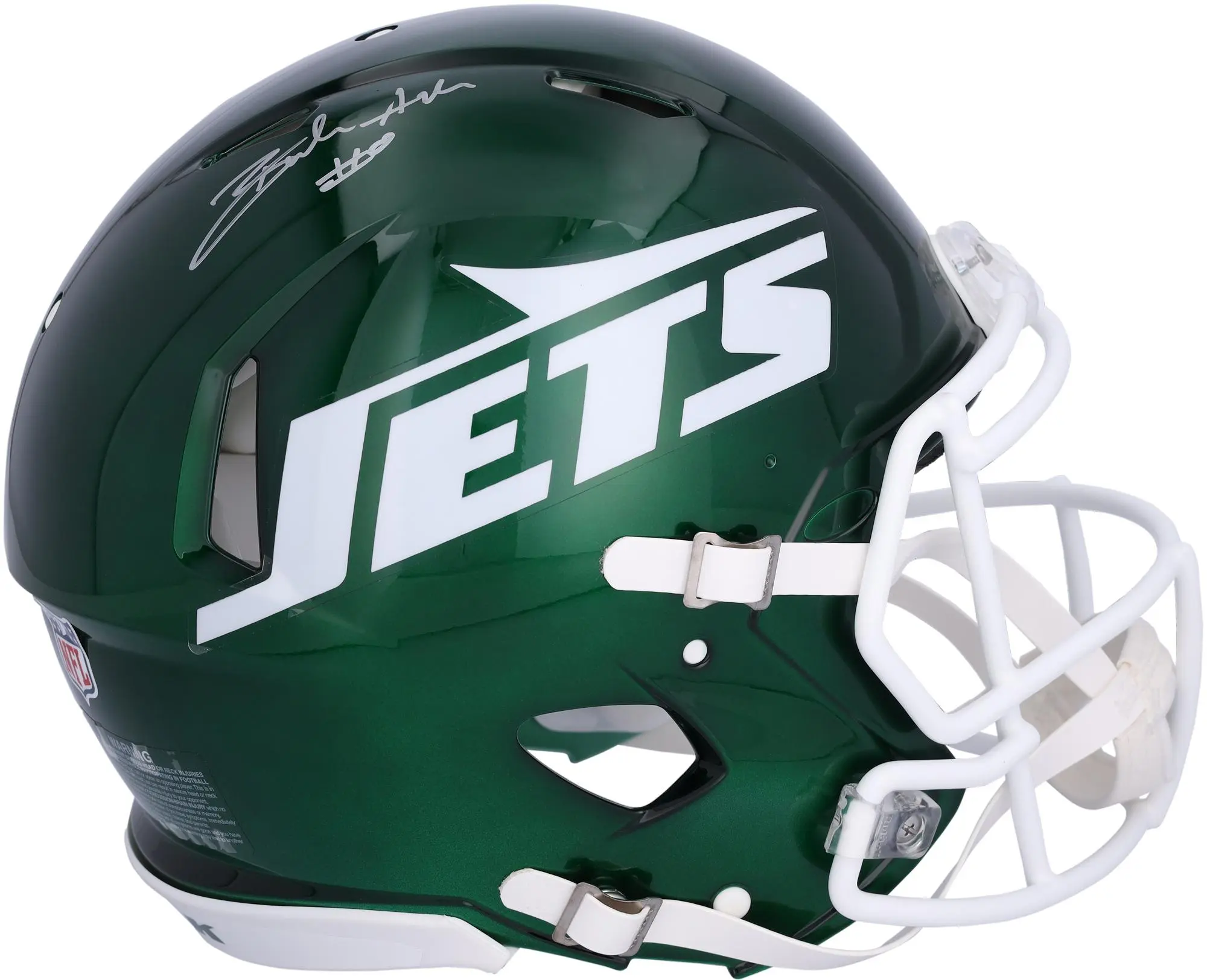 Braelon Allen New York Jets Autographed Riddell 2024 Speed Authentic Helmet - Fanatics Authentic Certified