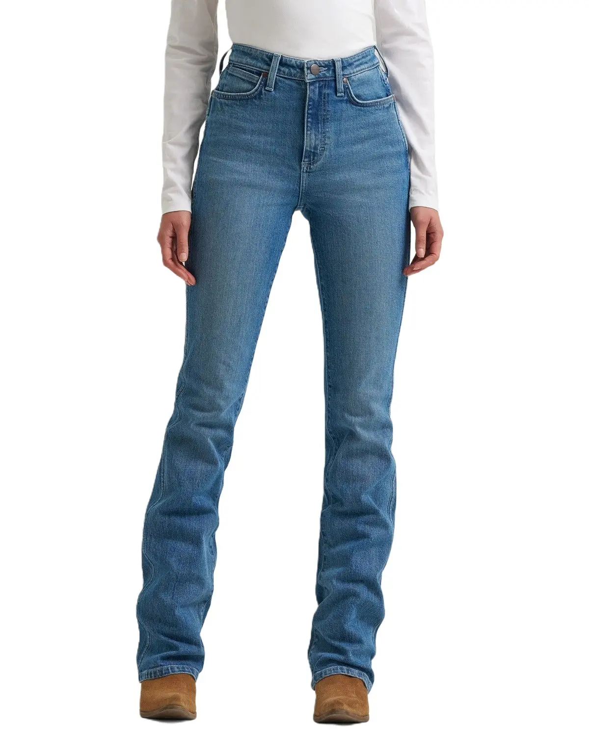 Wrangler Women's Retro Women'S Liberty Medium Wash High Rise Bailey Bootcut - 112382261
