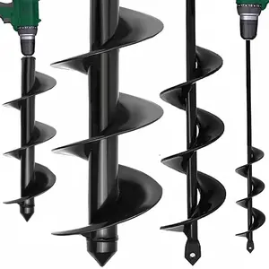 Garden Auger Drill Bit for Planting 1.6"x16.5"and 3.5"x16",Heavy Duty Bulb Planter Tool for Digging Holes,Compatible with 3/8" Hex Drive Drill