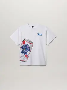 Maui And Sons x Pabst Blue Ribbon Crushed Can Puff Ink T-Shirt