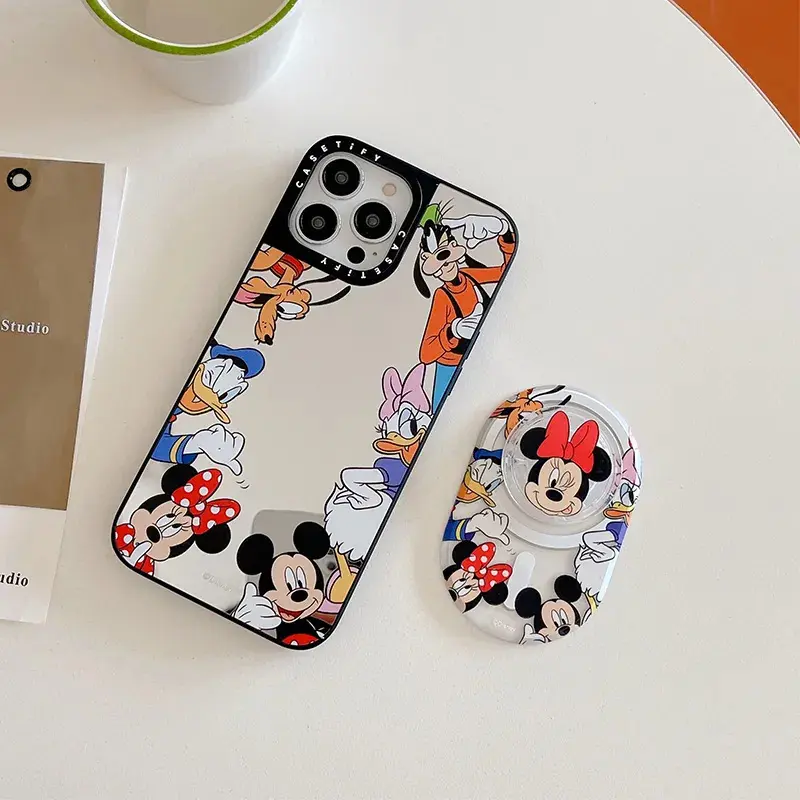 Disney Mirror-Finish Mobile Phone Case with Mickey Minnie & Friends Design  for Stylish Protection Featuring Classic Characters - TikTok Shop
