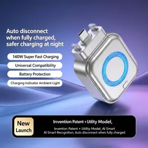 Overcharge Protection Adapter, Smart Auto Stop Charger, Full Charge Disconnect, Nightly Charging Safety, Portable Battery Protector