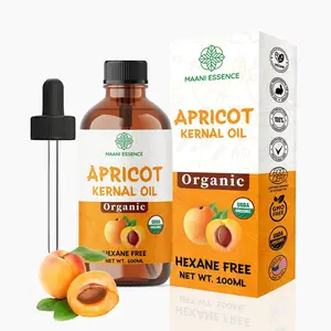 100ML LARGE ORGANIC APRICOT KERNEL OIL PURE AND NATURAL - MADE IN USA daily skincare