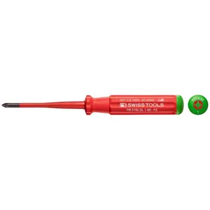 PB Swiss Tools PB 5192.SL 1-80 Classic VDE Insulated Screwdriver PZ1 Slim,