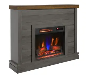 Duraflame Shiplap Wall Mantel Electric Fireplace Infrared Heat