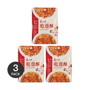 DU HSIAO YUEH 3-Pack Original Taiwanese Crispy Fried Shallots 30g Each - Authentic Century-Old Recipe