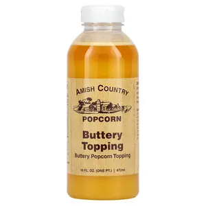 Amish Country Popcorn Buttery Popcorn Topping, 16 fl oz (472 ml)