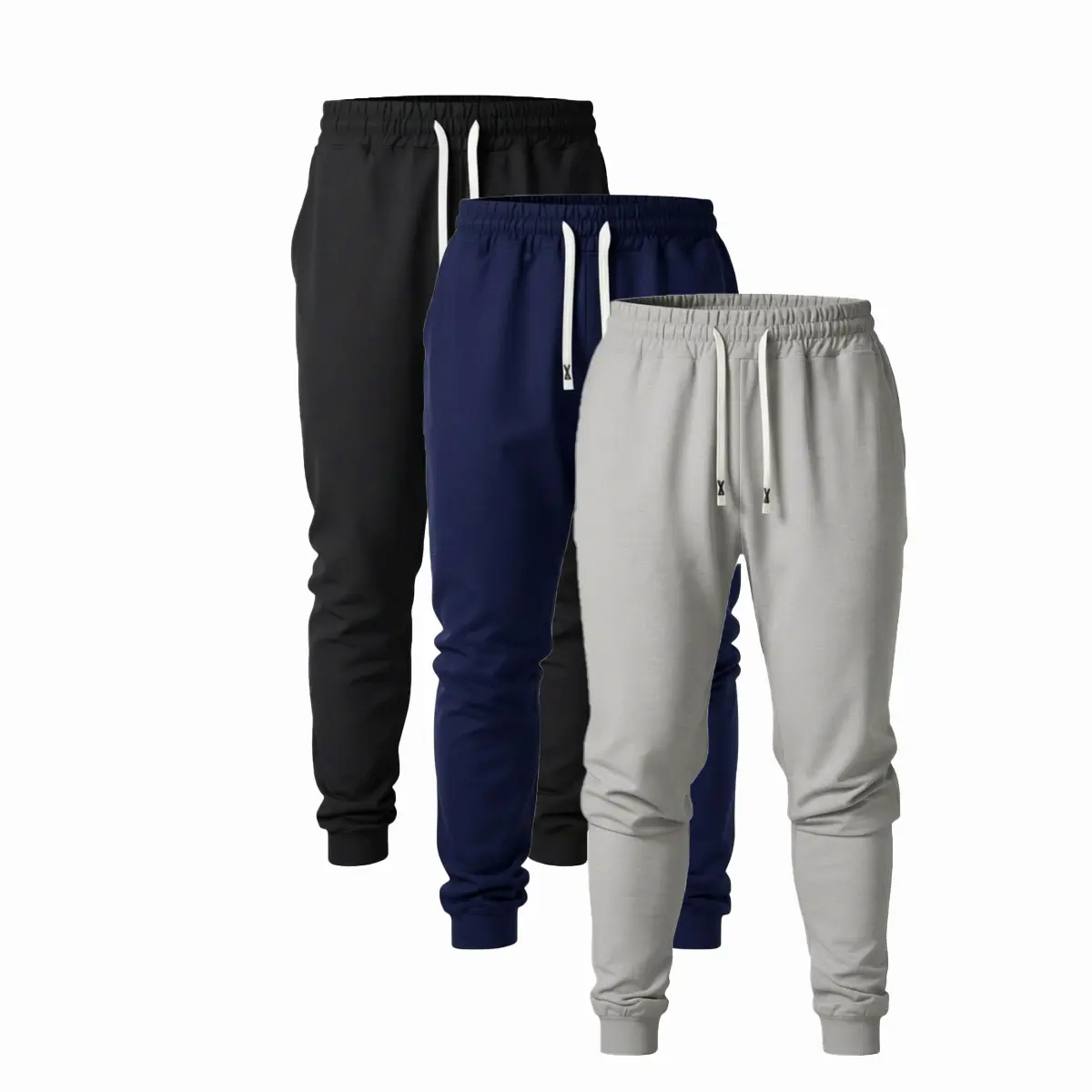 Casual Pants For Men, Solid Color Sports Pants, Slightly Elastic Ankle Pants, Suitable For Jogging, Fitness, Outdoor Sports Menswear Trouser