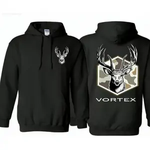 Vortex Deer Pattern Hoodie Camouflage Deer Head Pattern Hunting Sweatshirt Outdoor Wildlife Pattern Pullover Suitable for Hunters and Nature Lovers Unisex Hoodie Holiday Gift, Birthday Gift, Fashion and Comfortable hoody  dude