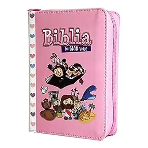 Biblia Reina Valera 1960 para niñas Mi gran viaje. Tamaño bolsillo  cierre rosa