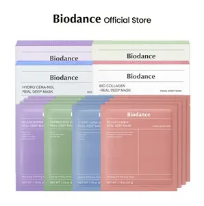 Biodance Maskholic Gift Bundle | Collagen, PDRN, Ceranol, Seakelp (4*4, 16ea) Hydro-gel K-beauty Essential Sleeping Mask,Firming, Pore Tightening, Glass Skin, Elasticity, Korean Skincare, TikTok Exclusive Bundle Moisture Hydrate