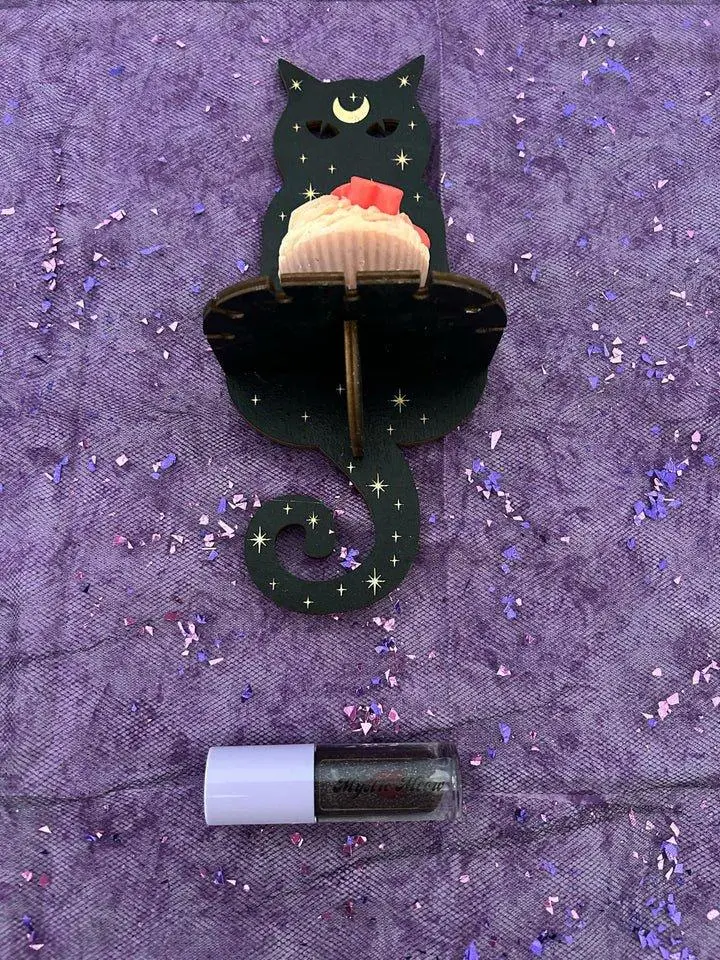 Galactic Punch Lip Gloss - Deep Purple Hydrating Gloss with Black & Silver Shimmer, Non-Sticky, Ultra-Glossy Finish, 57g Single Item - Lipgloss