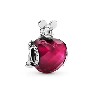 PANDORA Disney Mickey Love Heart Charm - 797168NFR