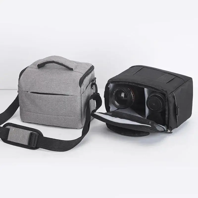 Durable Nylon DSLR Camera Handbag - Portable Shoulder Bag with Chemical Safe Durability and Protection for Sony, Nikon, Canon, Panasonic Camera Equipment & Photography Accessories