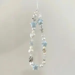 Cute Star Design Phone Chain, Anti-lost Phone Decorative Lanyard, Fashion Phone Strap for Women & Girls, Mobile Phone Decoration Accessories, Charms, Cell Phone Charm