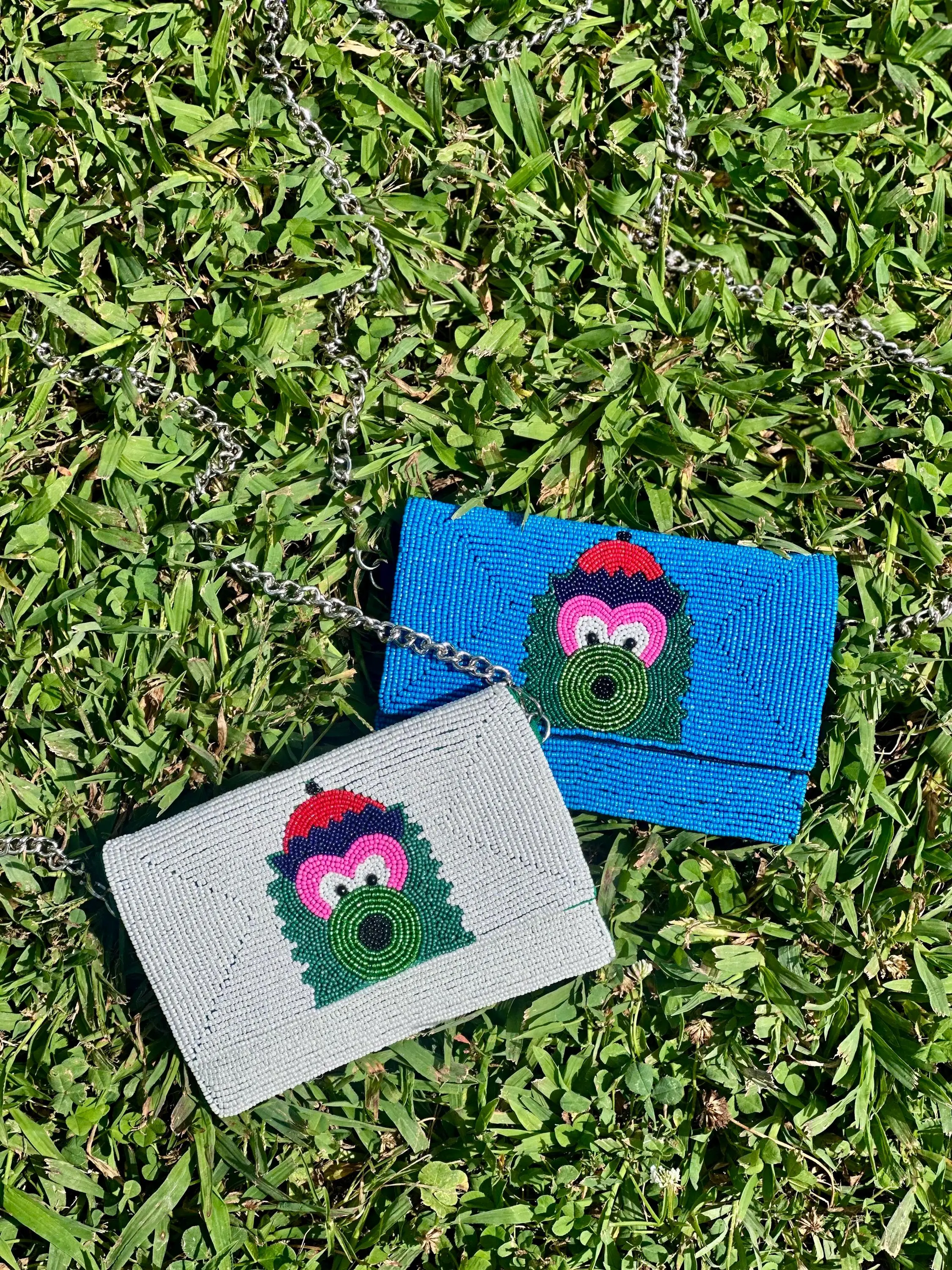 Philadelphia Mascot Beaded Clutch