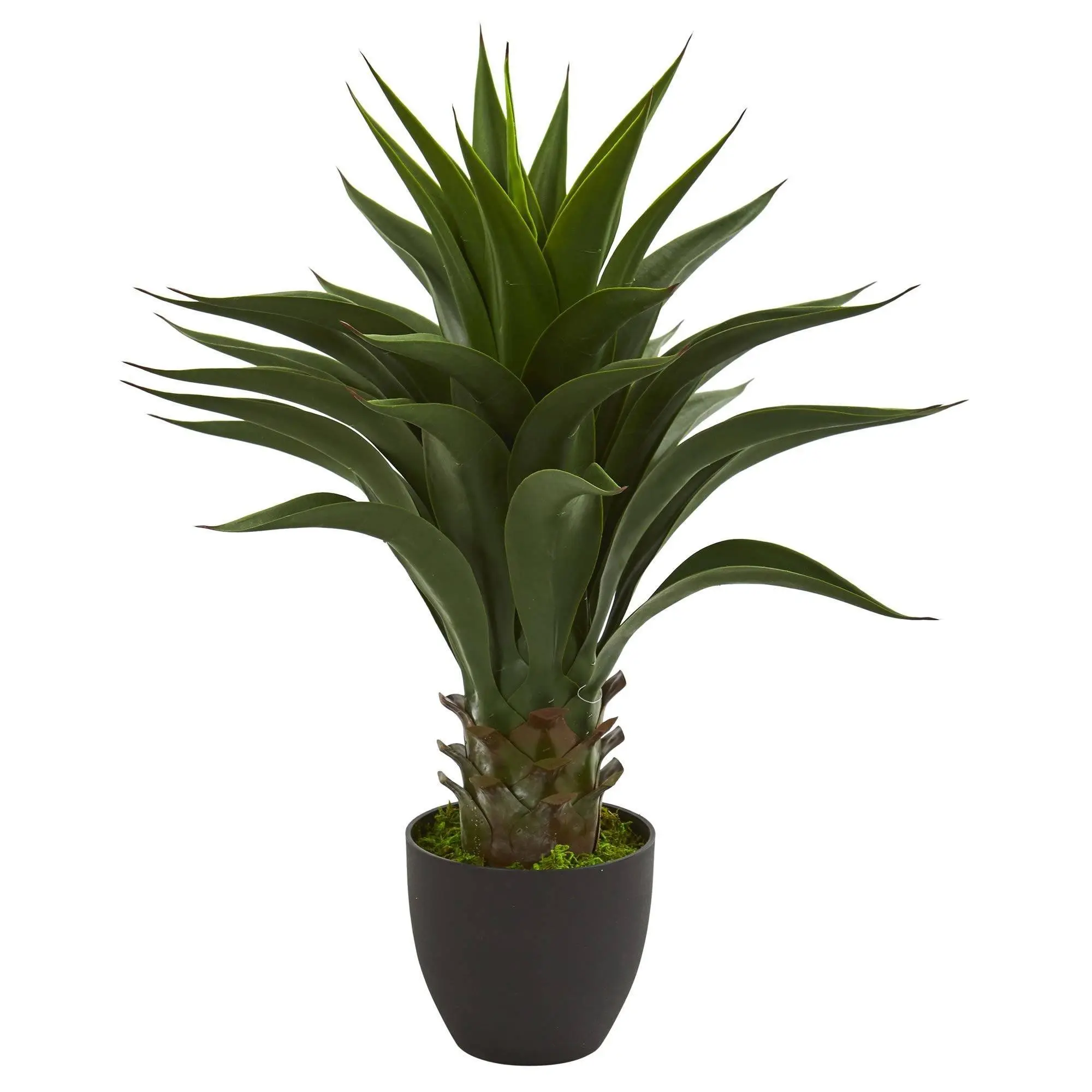 28-in Synthetic Agave Artificial Potted Plant, Floral Decor & Plant Decor for Home Bathroom Indoor Use
