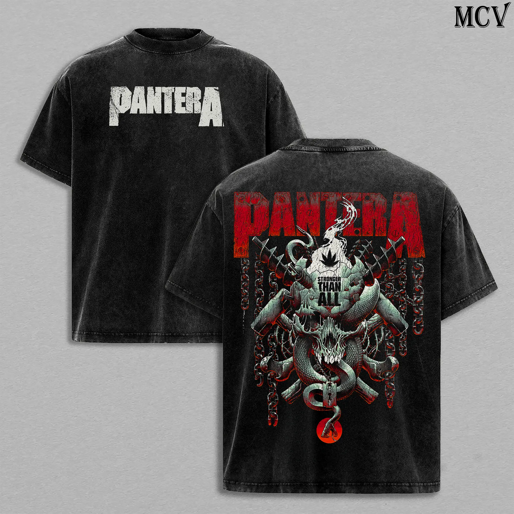 Vintage Pantera Stronger Than All Tee – Pantera Vintage Washed T-Shirt, Hoodie & Sweatshirt | Groove Metal | Heavy Metal | Texas Metal Legends Music Graphic Tee | Heavy Cotton Unisex Oversized Streetwear Top