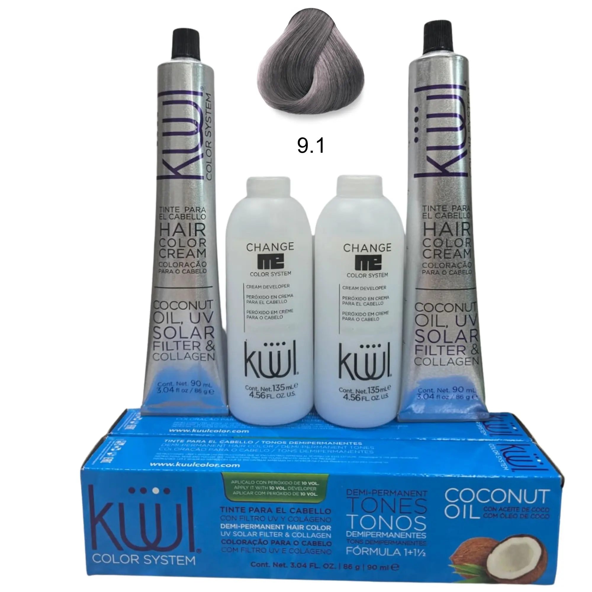 9.1 Very Light Ash Blonde/Rubio Clarisimo Cenizo