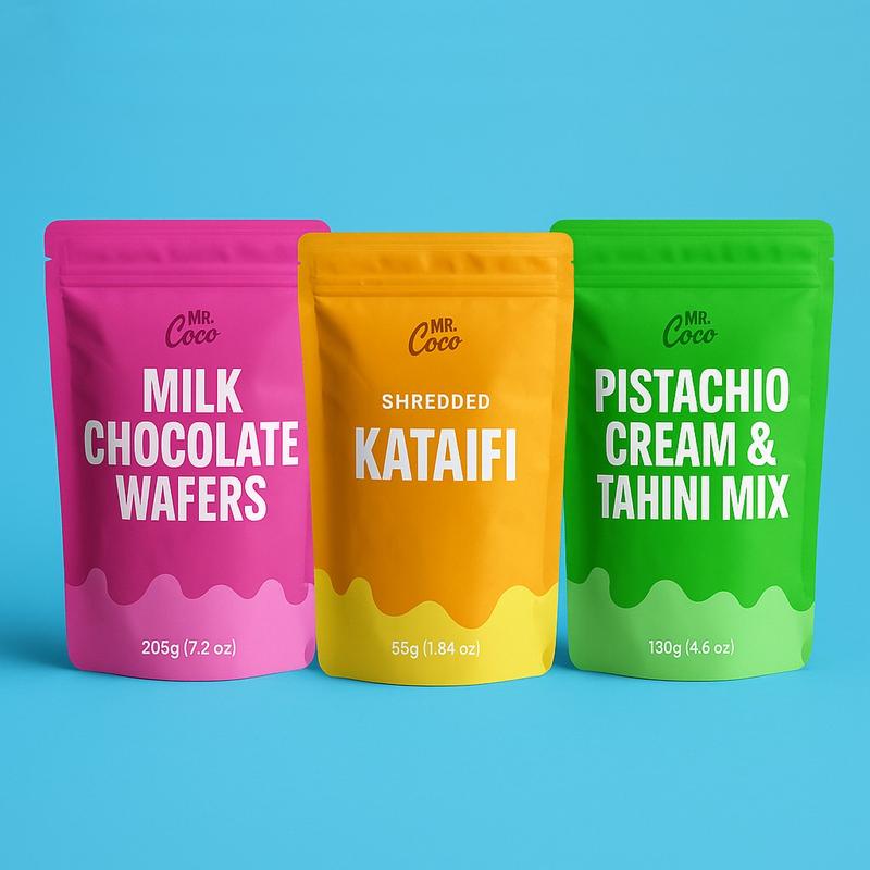 *REFILL KIT* Pistachio Knafeh Stuffed Chocolate Bar Without Reusable Mold