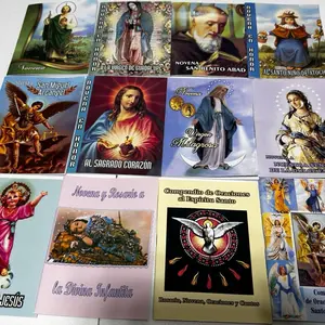 Set de 12 Libros de Oraciones (Novenas-Compendio-Rosarios) San Judas Tadeo~Virgen de Guadalupe y más