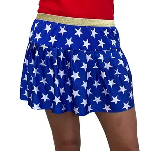 Wonder Woman Blue Star Inspired Superhero Running Skirt