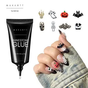 Makartt 8pcs Halloween Nail Charms 3D Spooky Pumpkin Bat Cross Mummy Design Full Cover Cute Halloween DIY Nail Accessories for Crafting and Nail Art Projects