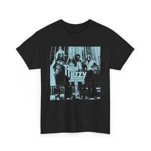 Vintage Thin Lizzy Band Tee: Music Lover Unisex T-Shirt, Short-sleeve, Menswear Top