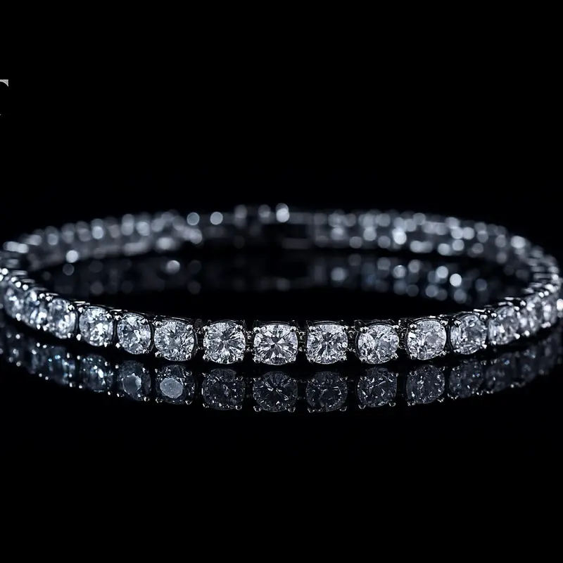 VAULT 3mm Iced Out Gold/Silver Tennis Bracelet – Ultra Shine, Daily Luxury, Unisex Fit