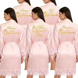 Elegant Quinceañera Celebration Gown Mis Quince Años Robe Girls 15th Anniversary Bathrobe for Birthday Party