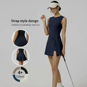 The Old Money Golf Dress You NEED! U-Back & Bow Tie Design Makes You Look 10lbs Lighter instantly! From Court to Brunch in Seconds – Soft, No See-Through & So Chic!