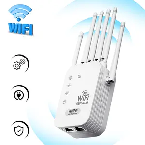Home WiFi Extender Signal Booster, Wifi Range Extender, 1200Mbps dual band coverage up to 12000 square feet high-speed WiFi extender with Ethernet port 5GHz/2.4GHz WiFi signal amplifier compatible with 100 routers