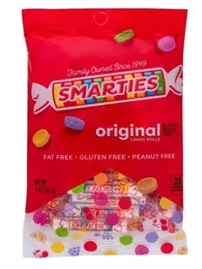 Smarties Candy Bulk Rolls Original Flavor - Gluten & Vegan Free - Classic Sweetness From Family Owned Company Since 1949, Peanut Free & Dairy Free - Perfect Halloween Candy - 5oz Bag (Pack of 1)